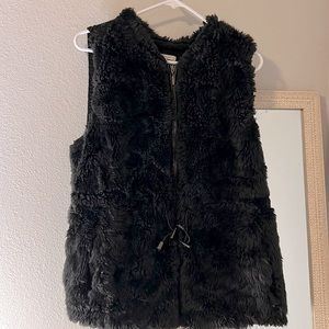 Faux fur vest